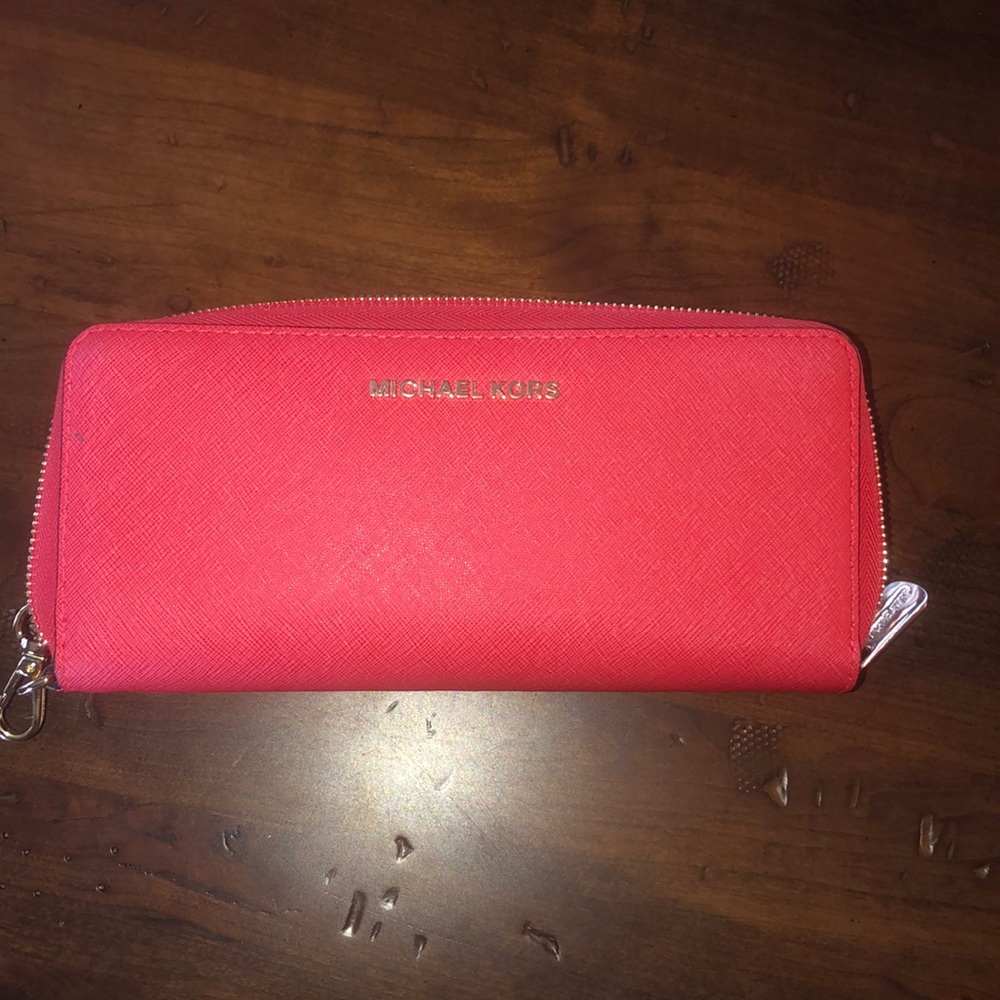 Michael Kors red wallet